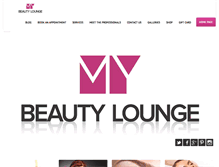 Tablet Screenshot of mybeautyloungesc.com